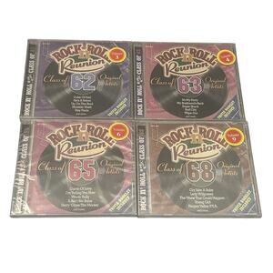 Rock n Roll Reunion Class of 62, 63, 65 and 68 Audio CD Various Artists Lot Of 4